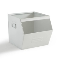 Ящик Из оцинкованного металла HIBA единый размер белый LA REDOUTE INTERIEURS  фото, kupilegko.ru